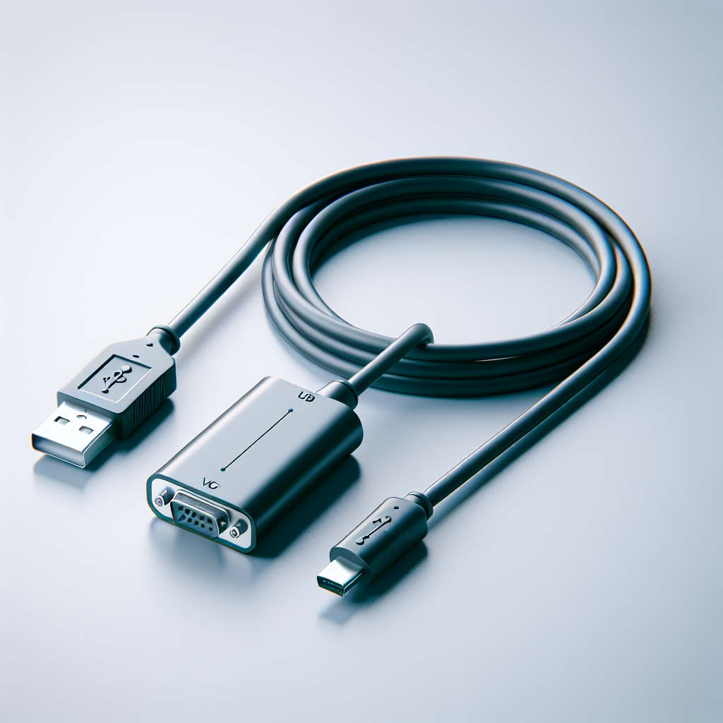 Is there a recommended USB cable length for VGA adapters?